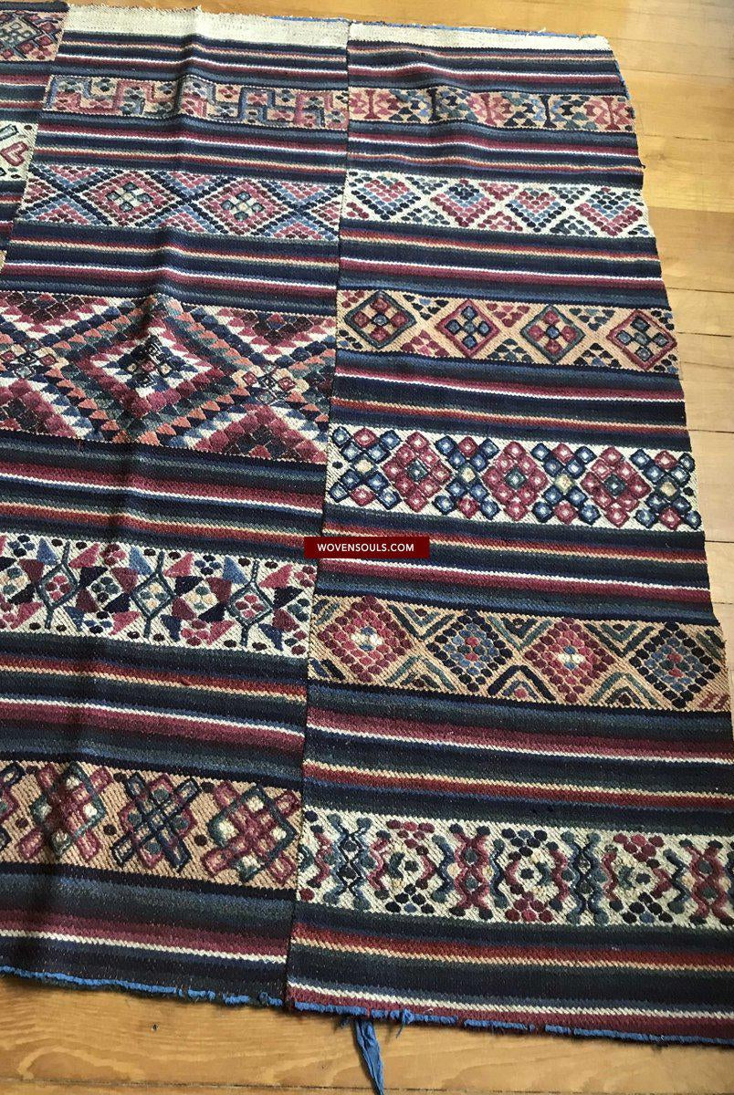 1303 MASTERPIECE Alter Bhutan Charkhap Regenumhang - Verkauft-WOVENSOULS-Antike-Vintage-Textilien-Kunst-Dekor