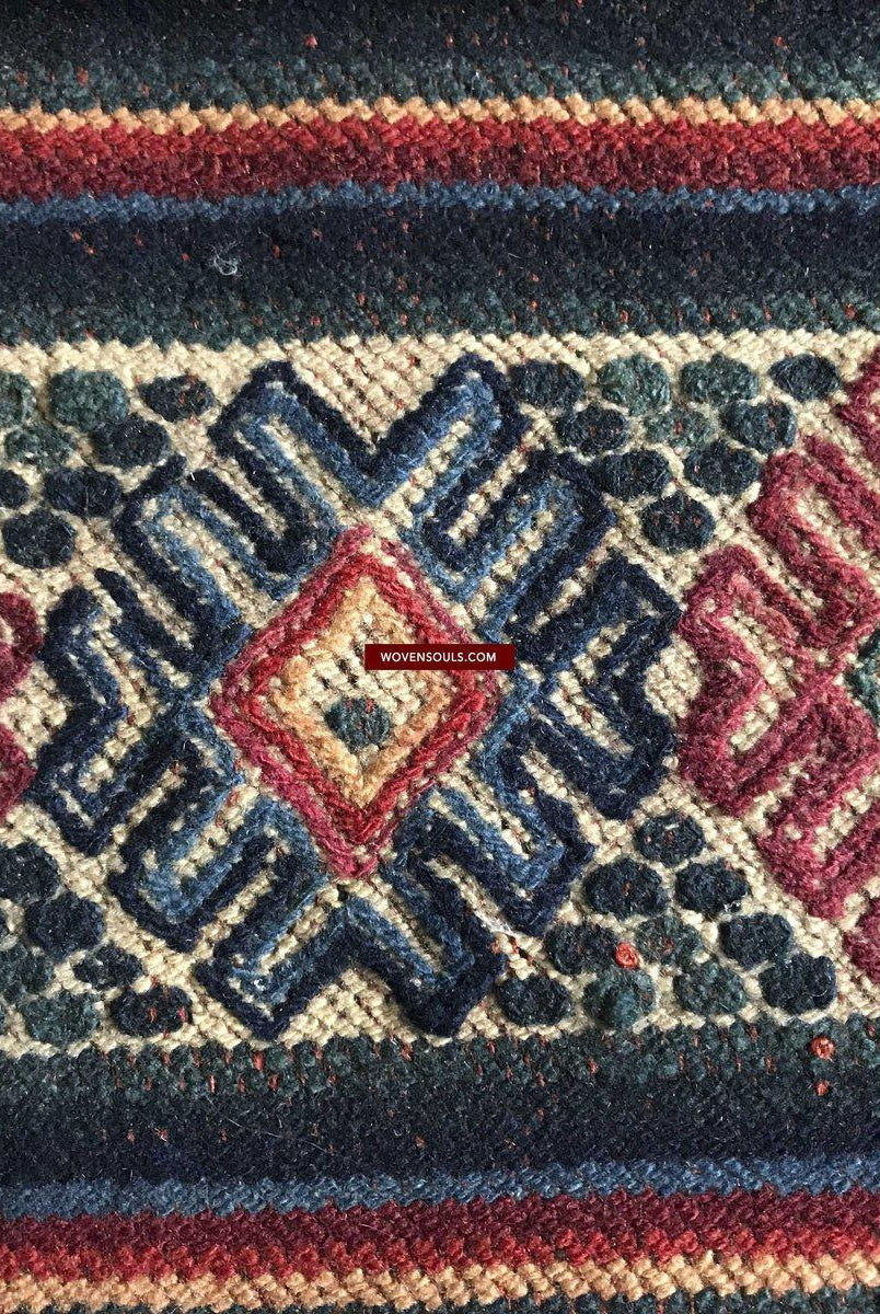 1303 MASTERPIECE Alter Bhutan Charkhap Regenumhang - Verkauft-WOVENSOULS-Antike-Vintage-Textilien-Kunst-Dekor