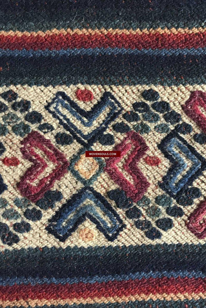 1303 MASTERPIECE Alter Bhutan Charkhap Regenumhang - Verkauft-WOVENSOULS-Antike-Vintage-Textilien-Kunst-Dekor