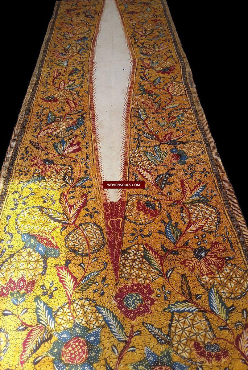 1305 Antique Batik Tulis Kemben Textile-WOVENSOULS-Antique-Vintage-Textiles-Art-Decor
