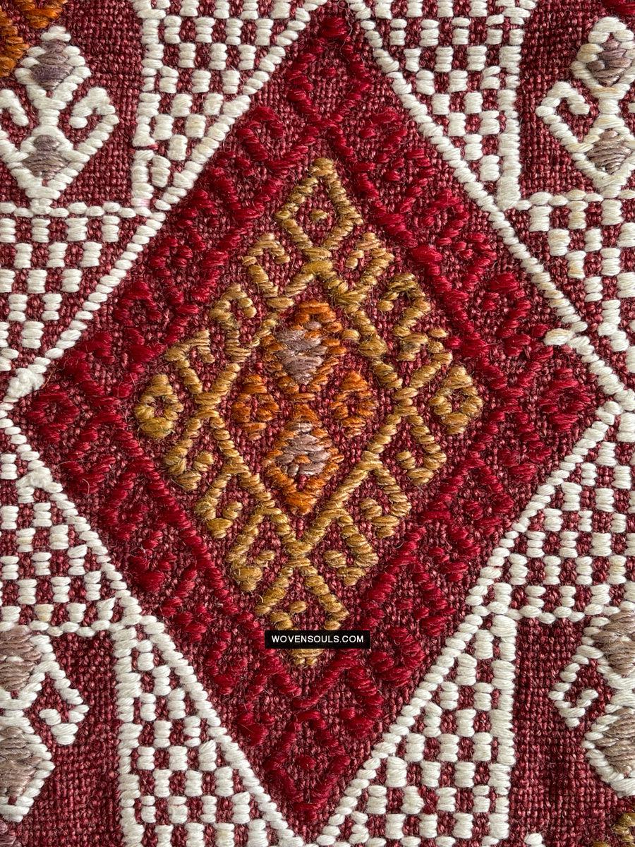 1306 Antique Anatolian Dowry Cicim Kilim Rug-WOVENSOULS Antique Textiles & Art Gallery