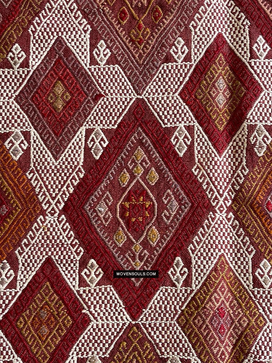 1306 Antique Anatolian Dowry Cicim Kilim Rug-WOVENSOULS Antique Textiles & Art Gallery