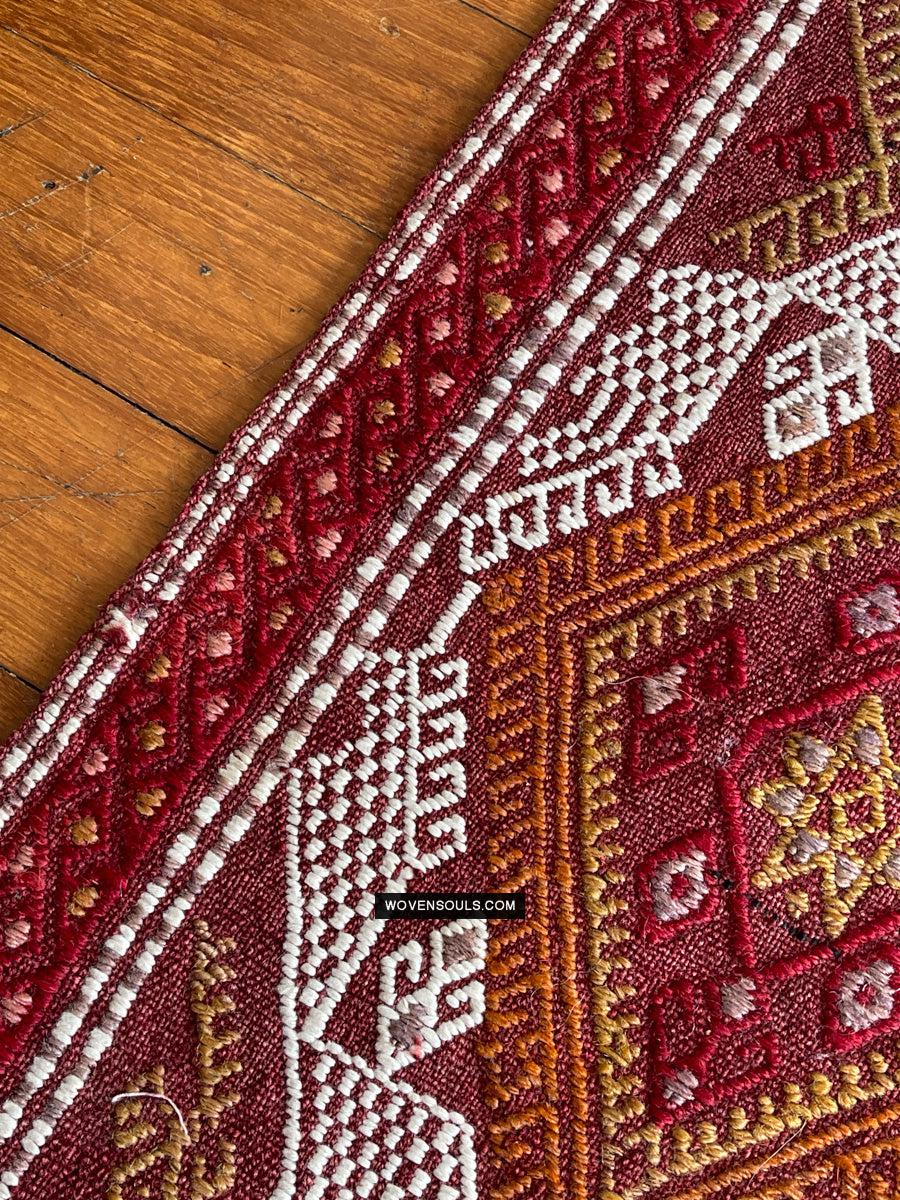 1306 Antique Anatolian Dowry Cicim Kilim Rug-WOVENSOULS Antique Textiles & Art Gallery