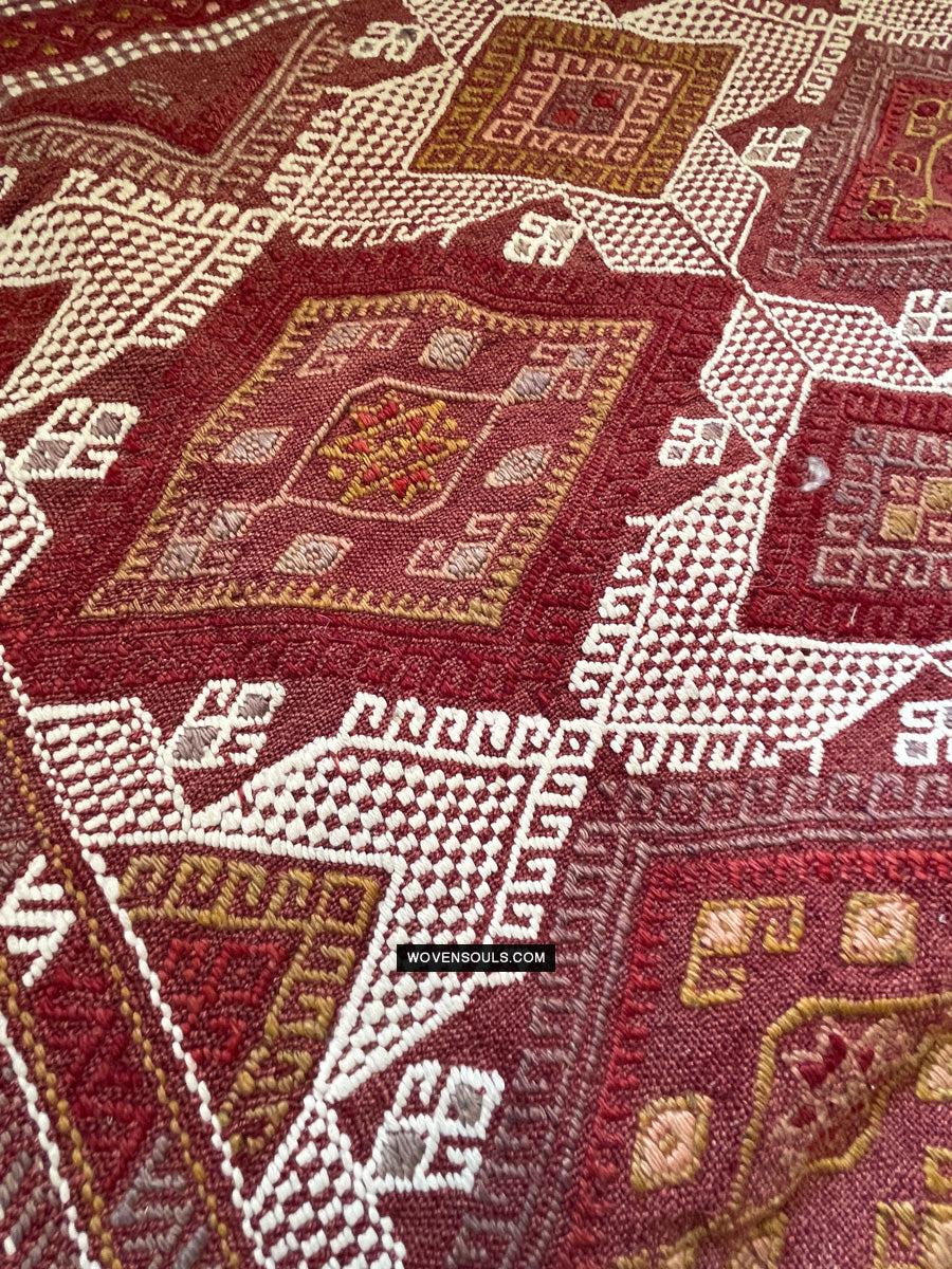 1306 Antique Anatolian Dowry Cicim Kilim Rug-WOVENSOULS Antique Textiles & Art Gallery