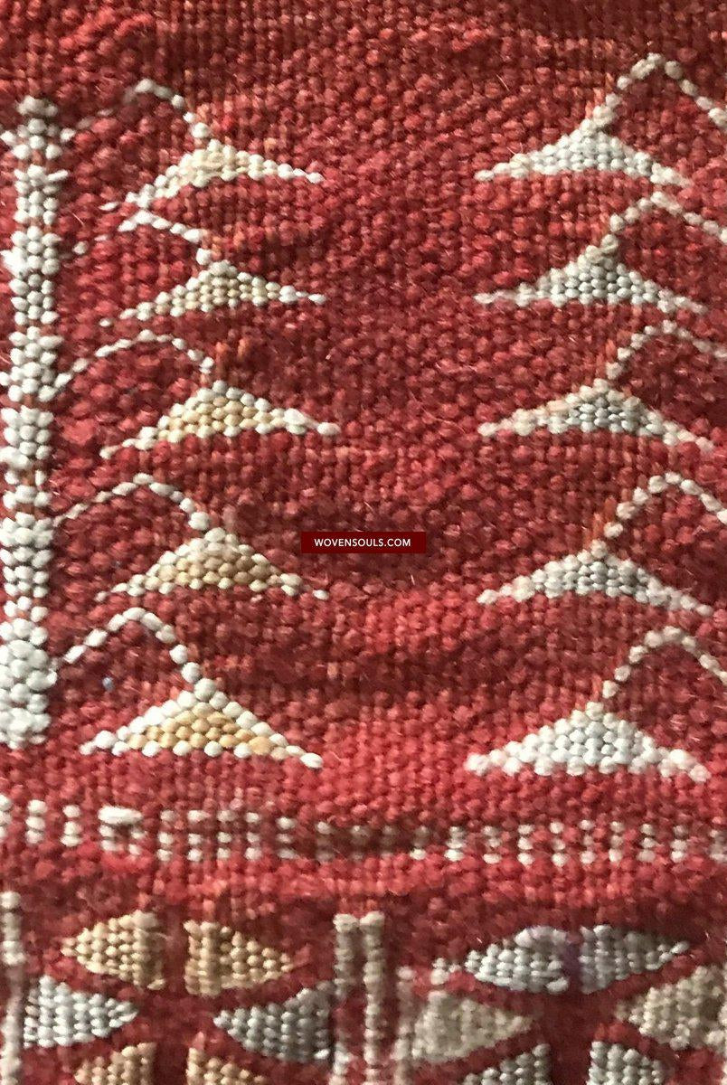 1307 SOLD Antique Berber Figurative Dowry Weaving Wedding Textile-WOVENSOULS-Antique-Vintage-Textiles-Art-Decor