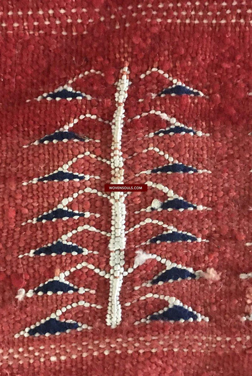 1307 SOLD Antique Berber Figurative Dowry Weaving Wedding Textile-WOVENSOULS-Antique-Vintage-Textiles-Art-Decor
