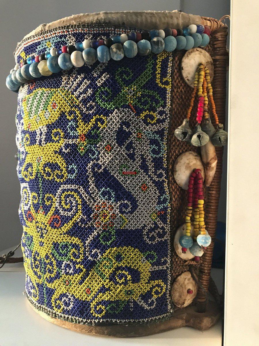 1313 Antique Dayak Beaded Basket Baby Carrier-WOVENSOULS-Antique-Vintage-Textiles-Art-Decor