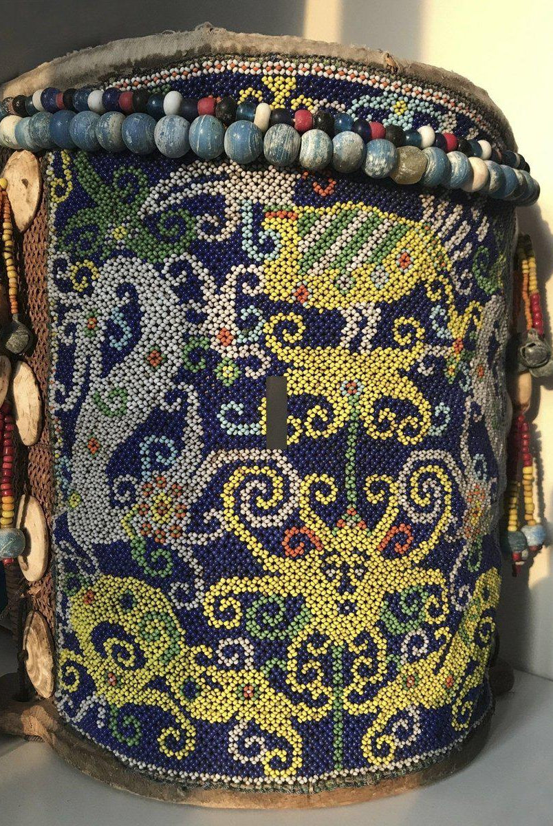 1313 Antique Dayak Beaded Basket Baby Carrier-WOVENSOULS-Antique-Vintage-Textiles-Art-Decor