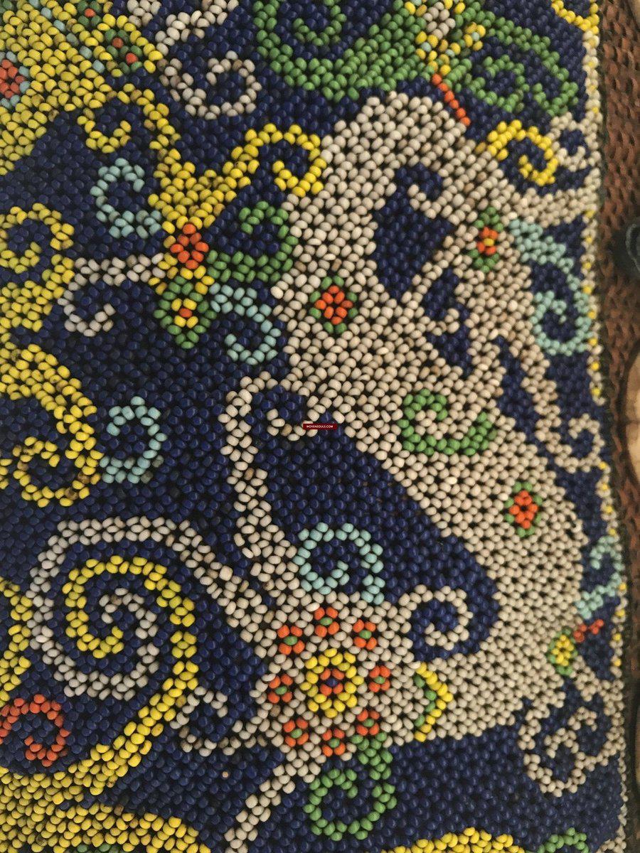 1313 Antique Dayak Beaded Basket Baby Carrier-WOVENSOULS-Antique-Vintage-Textiles-Art-Decor
