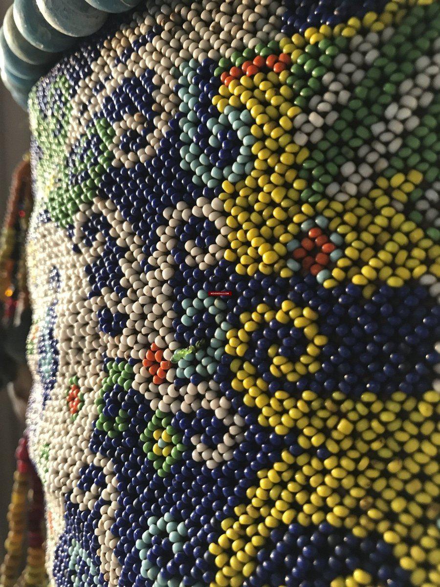 1313 Antique Dayak Beaded Basket Baby Carrier-WOVENSOULS-Antique-Vintage-Textiles-Art-Decor