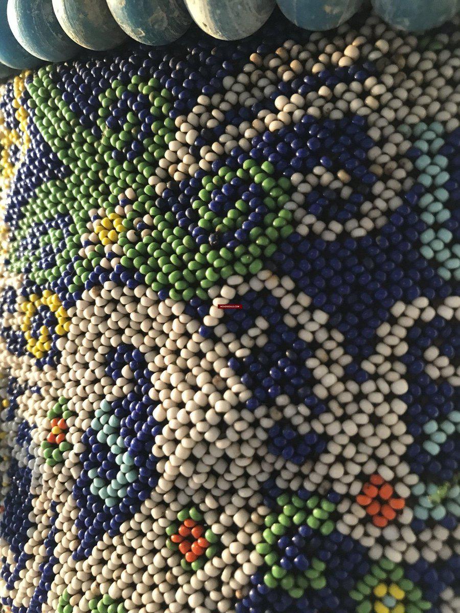 1313 Antique Dayak Beaded Basket Baby Carrier-WOVENSOULS-Antique-Vintage-Textiles-Art-Decor