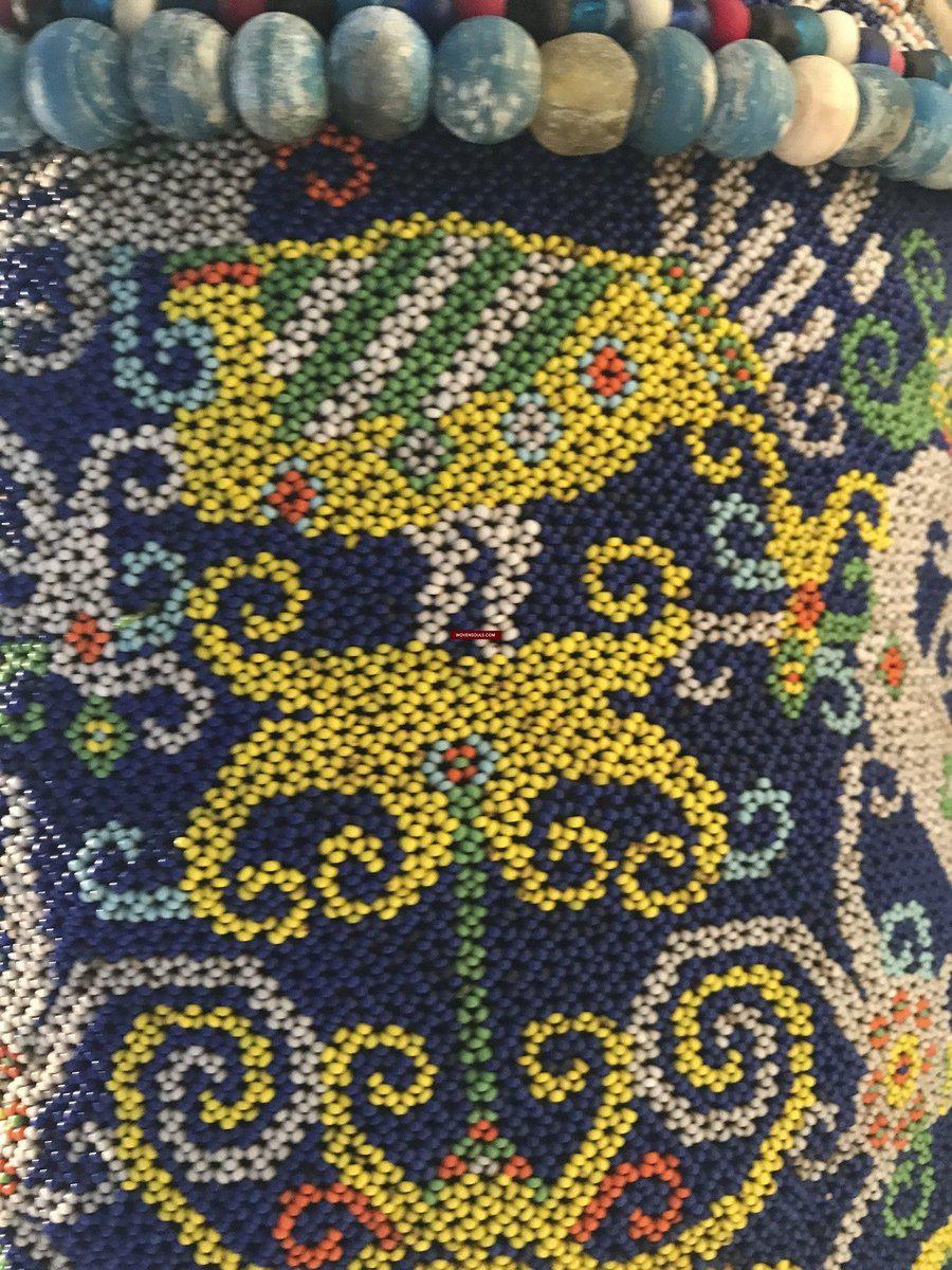 1313 Antique Dayak Beaded Basket Baby Carrier-WOVENSOULS-Antique-Vintage-Textiles-Art-Decor
