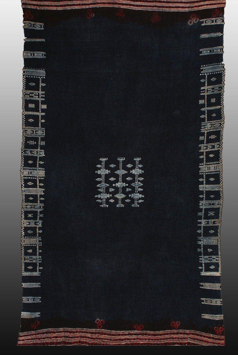 1318 SOLD Antique Mahmoudi Bakhnoug Shawl - Textile Art Masterpiece-WOVENSOULS-Antique-Vintage-Textiles-Art-Decor