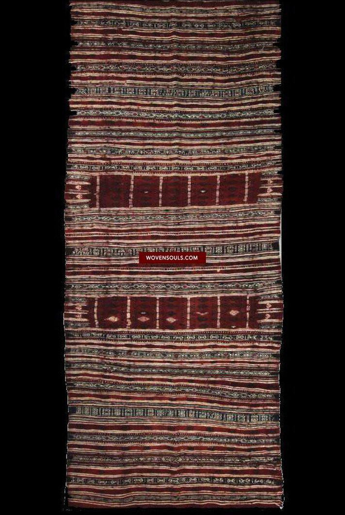 1319 Antique Tunisian Mushtia Mouchtiya Shawl - Textile Art Masterpiece-WOVENSOULS-Antique-Vintage-Textiles-Art-Decor