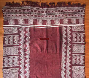 1320 Antique Bakhnoug Shawl - Textile Art Masterpiece-WOVENSOULS-Antique-Vintage-Textiles-Art-Decor