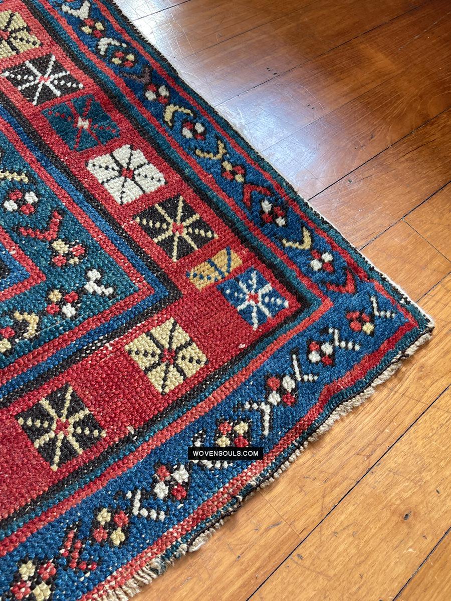 1326 SOLD Antique Kurdish White Field Rug-WOVENSOULS Antique Textiles & Art Gallery