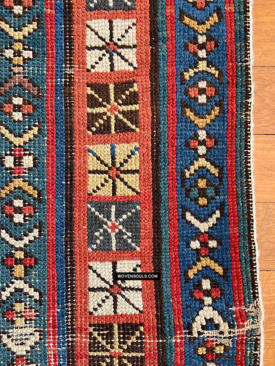1326 SOLD Antique Kurdish White Field Rug-WOVENSOULS Antique Textiles & Art Gallery