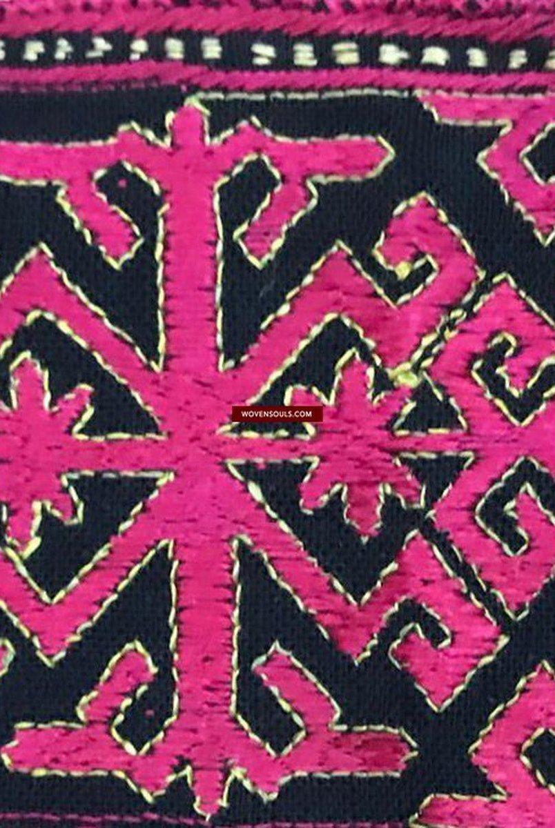 Pannello turbante in tessuto antico del 1351 con ricamo da Kohistan / Swat-WOVENSOULS-Arredamento artistico-tessile-vintage-antico
