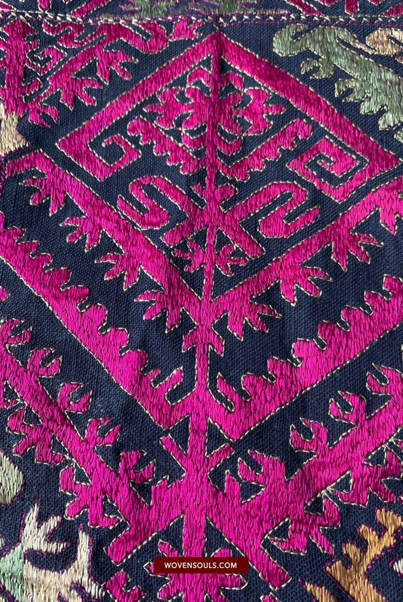 Pannello turbante in tessuto antico del 1351 con ricamo da Kohistan / Swat-WOVENSOULS-Arredamento artistico-tessile-vintage-antico