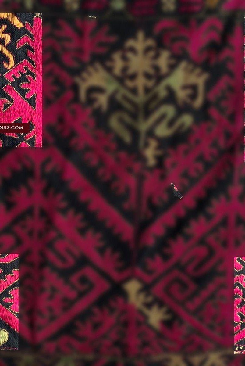 Pannello turbante in tessuto antico del 1351 con ricamo da Kohistan / Swat-WOVENSOULS-Arredamento artistico-tessile-vintage-antico