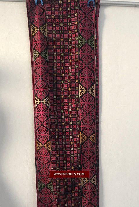 Pannello turbante in tessuto antico del 1351 con ricamo da Kohistan / Swat-WOVENSOULS-Arredamento artistico-tessile-vintage-antico