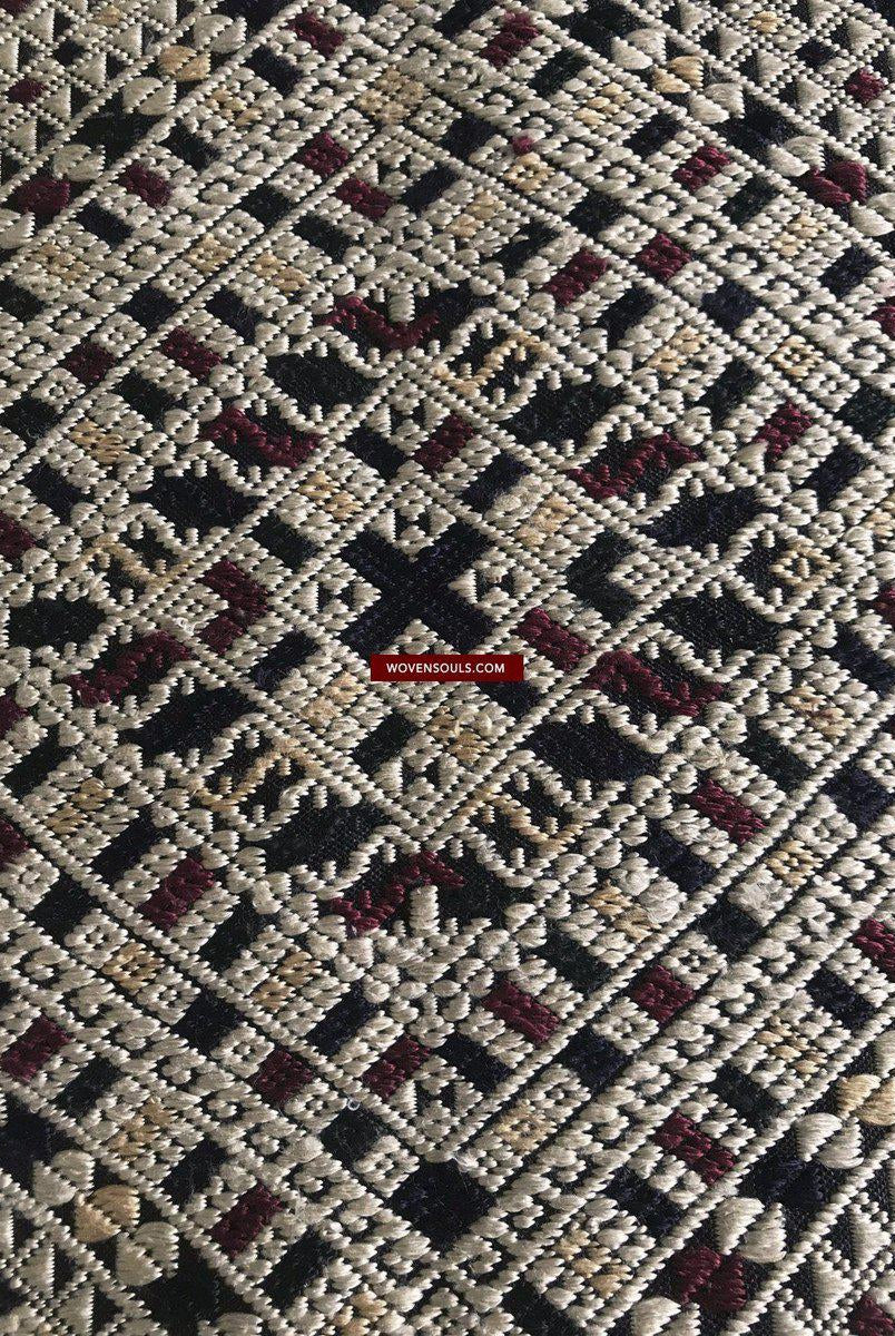 1361 Superbo scialle di seta laotiano - Tessitura di arte tessile dal Laos-WOVENSOULS-Arredamento artistico-tessile-vintage-antico