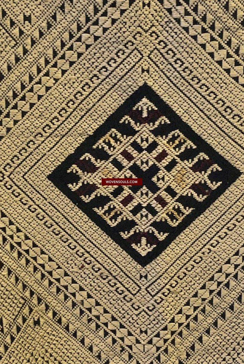 1361 Superbo scialle di seta laotiano - Tessitura di arte tessile dal Laos-WOVENSOULS-Arredamento artistico-tessile-vintage-antico