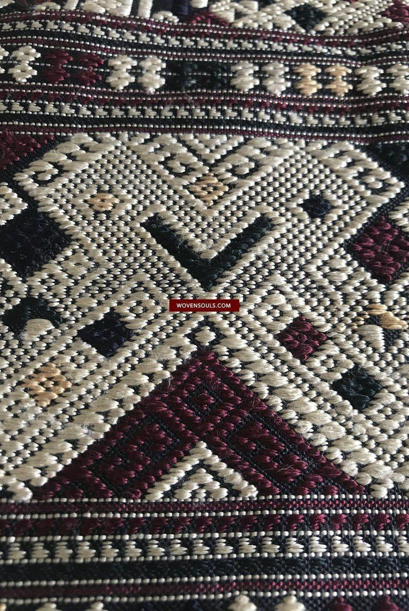 1361 Superbo scialle di seta laotiano - Tessitura di arte tessile dal Laos-WOVENSOULS-Arredamento artistico-tessile-vintage-antico