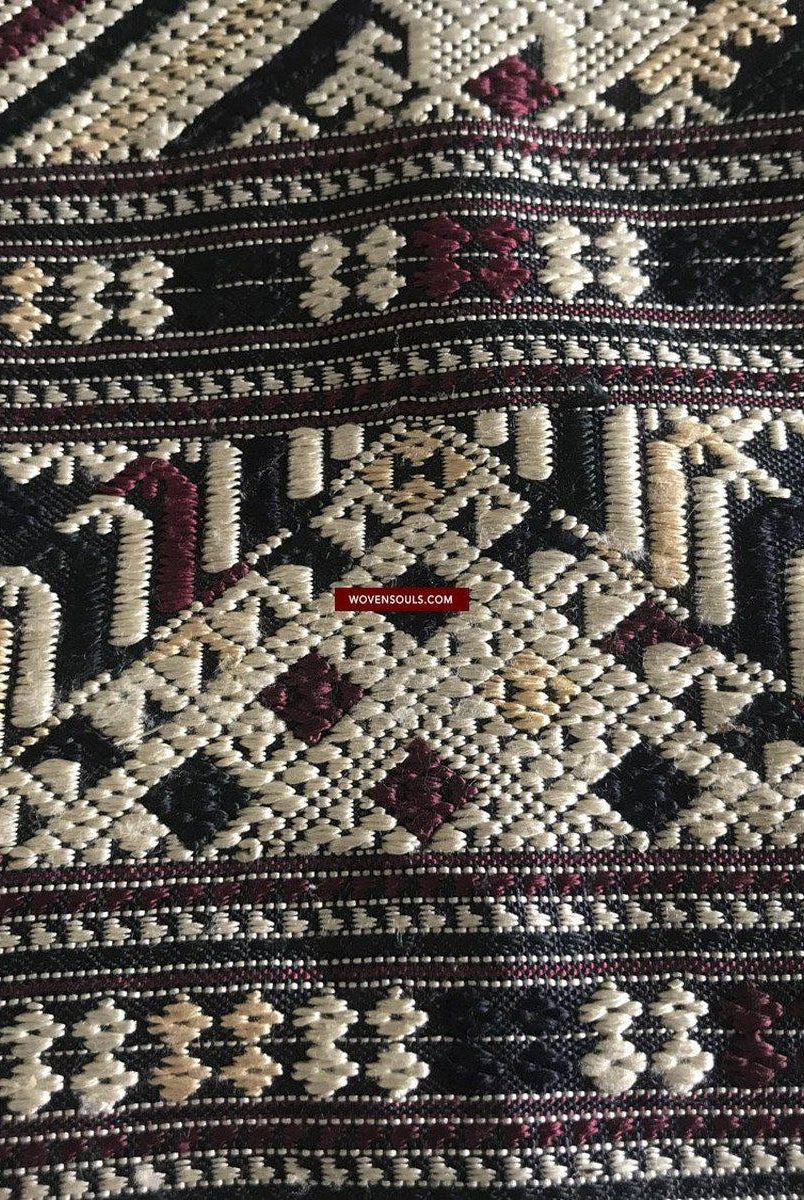 1361 Superbo scialle di seta laotiano - Tessitura di arte tessile dal Laos-WOVENSOULS-Arredamento artistico-tessile-vintage-antico