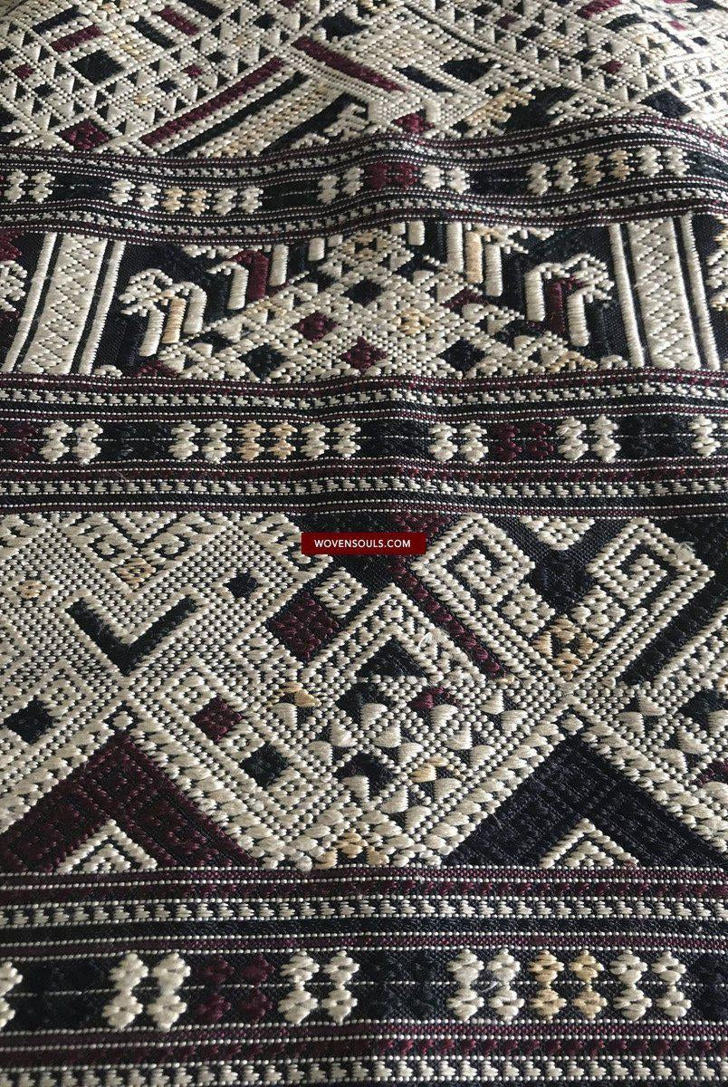 1361 Superbo scialle di seta laotiano - Tessitura di arte tessile dal Laos-WOVENSOULS-Arredamento artistico-tessile-vintage-antico