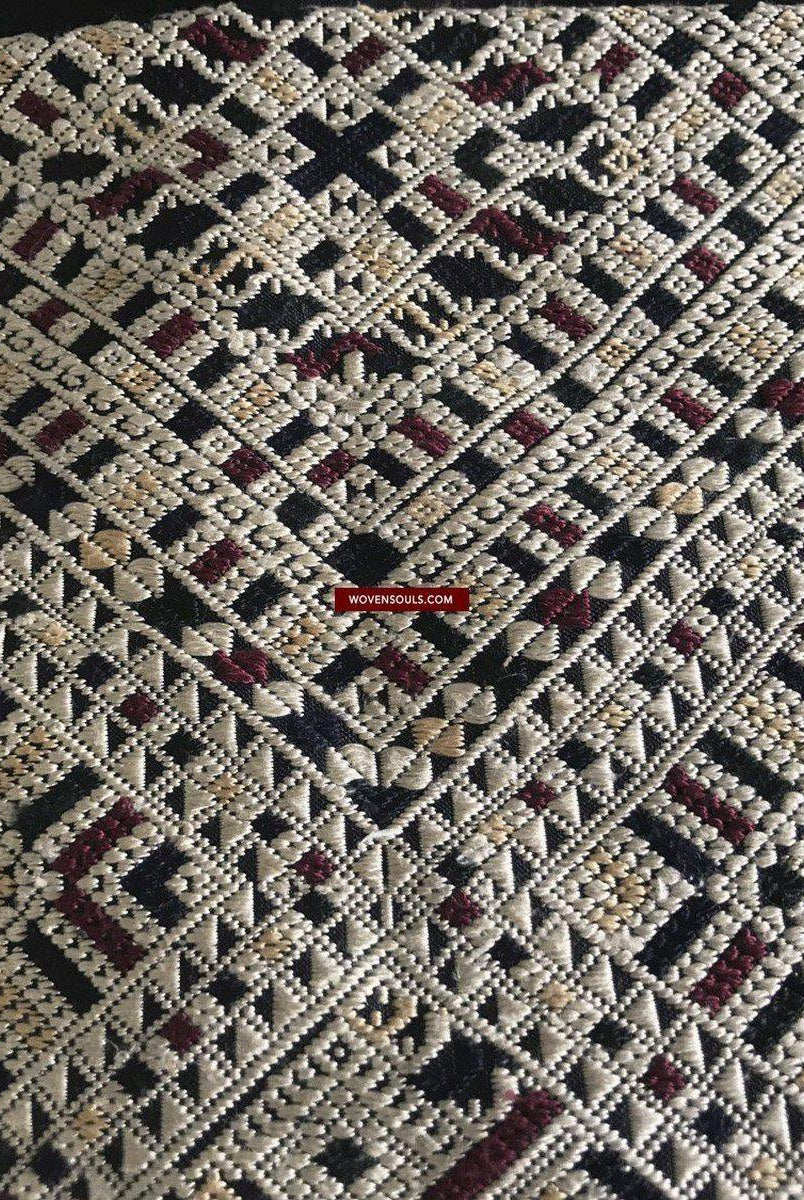 1361 Superbo scialle di seta laotiano - Tessitura di arte tessile dal Laos-WOVENSOULS-Arredamento artistico-tessile-vintage-antico