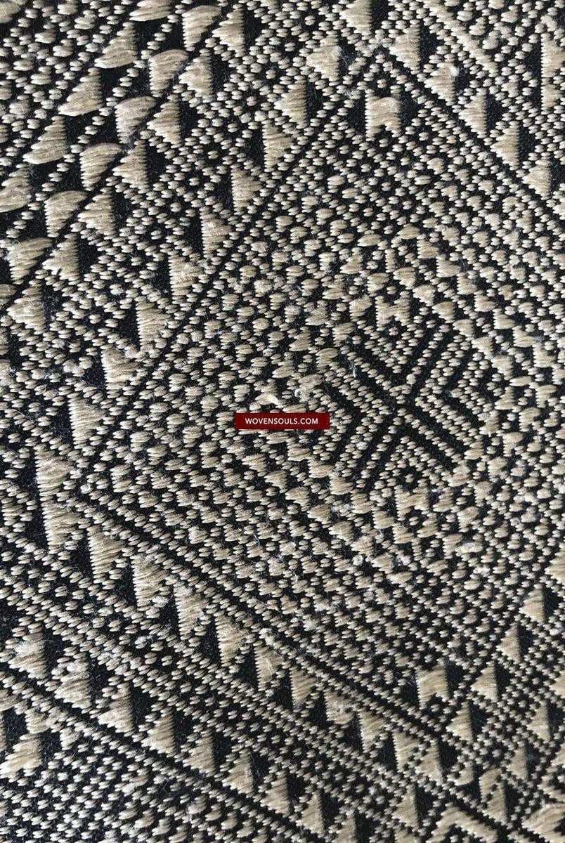 1361 Superbo scialle di seta laotiano - Tessitura di arte tessile dal Laos-WOVENSOULS-Arredamento artistico-tessile-vintage-antico
