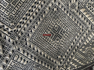 1361 Superb Laotian Silk Shawl - Weaving Textile Art from Laos-WOVENSOULS-Antique-Vintage-Textiles-Art-Decor