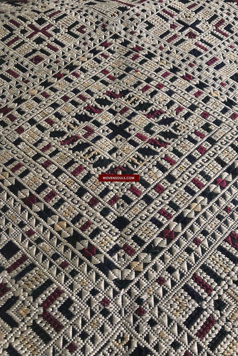 1361 Superbo scialle di seta laotiano - Tessitura di arte tessile dal Laos-WOVENSOULS-Arredamento artistico-tessile-vintage-antico