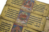 1363 Ancient Nepal Manuscript leaves with Illuminated Paintings of Deities Pancarakasa-WOVENSOULS-Antique-Vintage-Textiles-Art-Decor