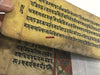 1363 Ancient Nepal Manuscript leaves with Illuminated Paintings of Deities Pancarakasa-WOVENSOULS-Antique-Vintage-Textiles-Art-Decor