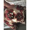 1365 Superb Old Sindh Odhana Abochani Wedding Shawl - Six Petalled Flowers-WOVENSOULS-Antique-Vintage-Textiles-Art-Decor