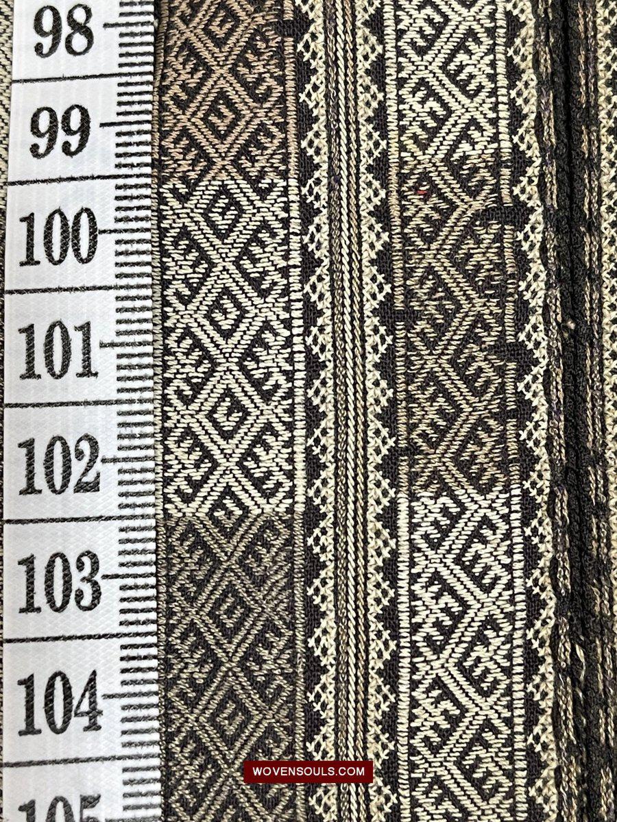 1373 Vintage Yao Tribal Embroidery Textile Art - Collar or Bib-WOVENSOULS-Antique-Vintage-Textiles-Art-Decor