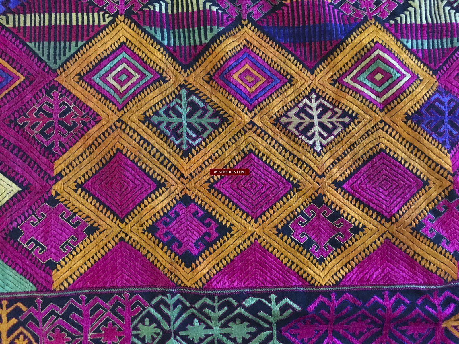 1380 Vintage Kohistan Wedding Shawl with Embroidery - MASTERPIECE-WOVENSOULS-Antique-Vintage-Textiles-Art-Decor