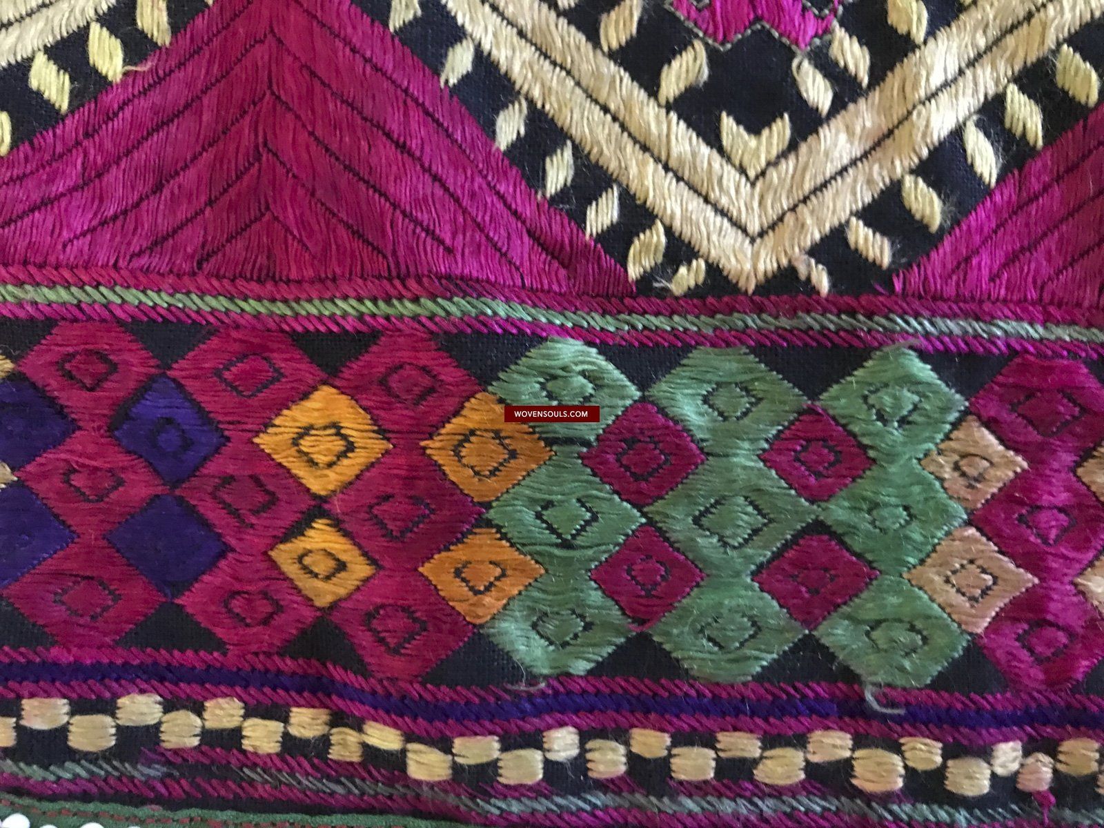 1380 Vintage Kohistan Wedding Shawl with Embroidery - MASTERPIECE-WOVENSOULS-Antique-Vintage-Textiles-Art-Decor