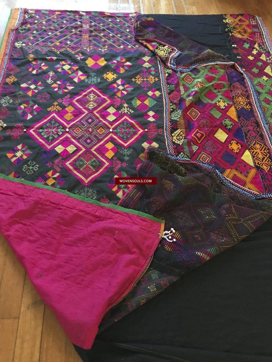 1380 Vintage Kohistan Wedding Shawl with Embroidery - MASTERPIECE-WOVENSOULS-Antique-Vintage-Textiles-Art-Decor