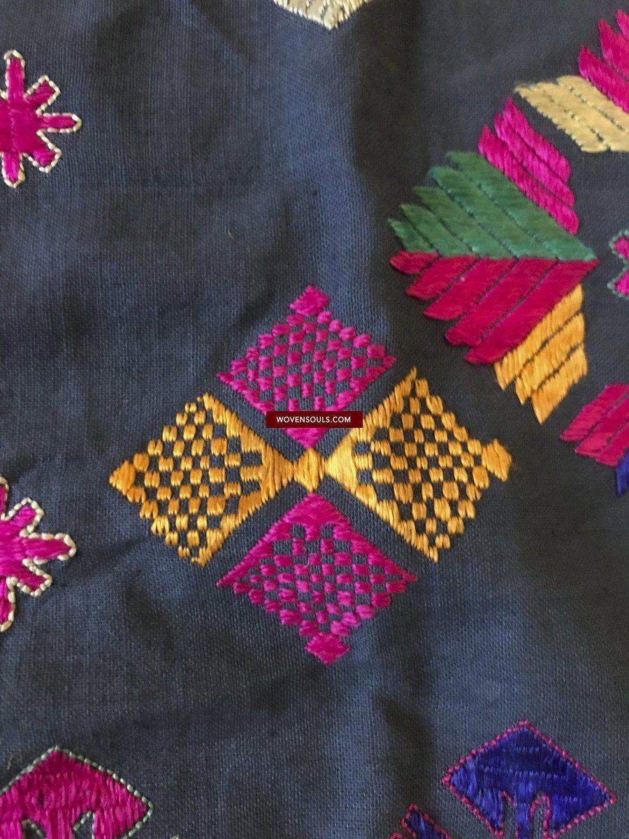 1380 Vintage Kohistan Wedding Shawl with Embroidery - MASTERPIECE-WOVENSOULS-Antique-Vintage-Textiles-Art-Decor