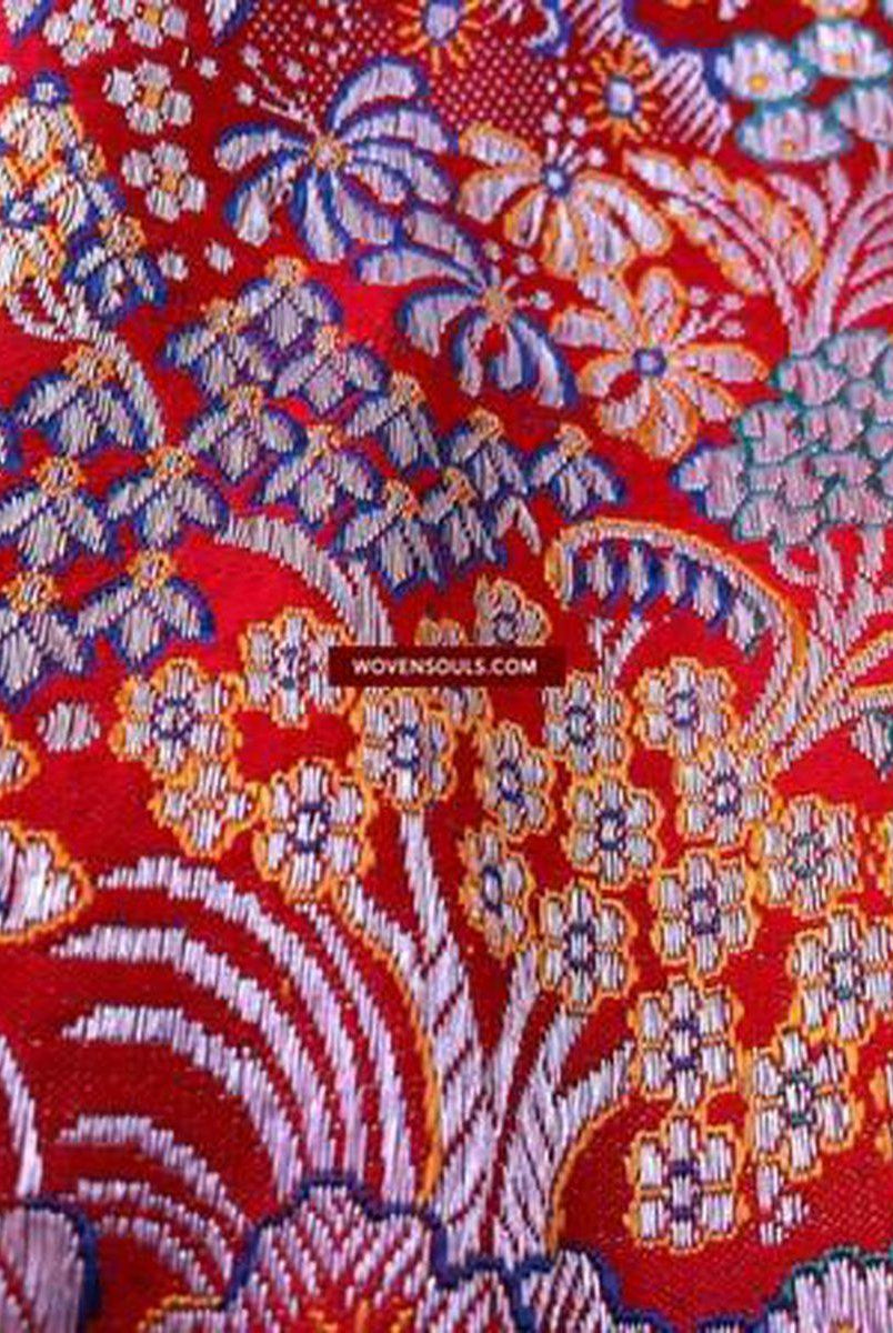 139 SOLD Antique Parsi Sari Borders With Silver Content-WOVENSOULS-Antique-Vintage-Textiles-Art-Decor