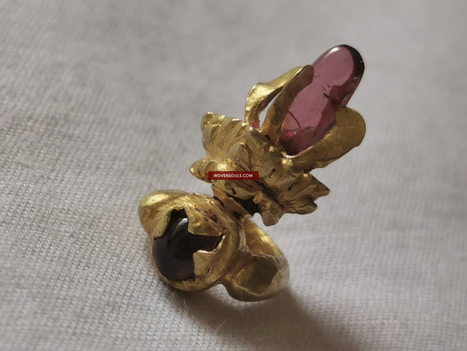 1392 SOLD Set of Thirteen Majapahit Prambanan Javanese Gold Rings-WOVENSOULS-Antique-Vintage-Textiles-Art-Decor