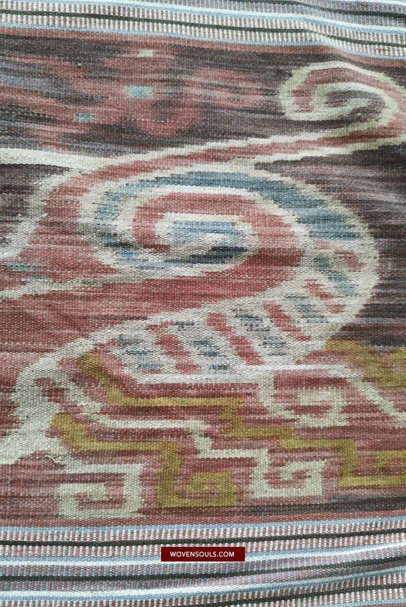 1407 Alte figurative Kette Ikat – erzählendes indonesisches Textil-WOVENSOULS-Antike-Vintage-Textilien-Kunst-Dekor