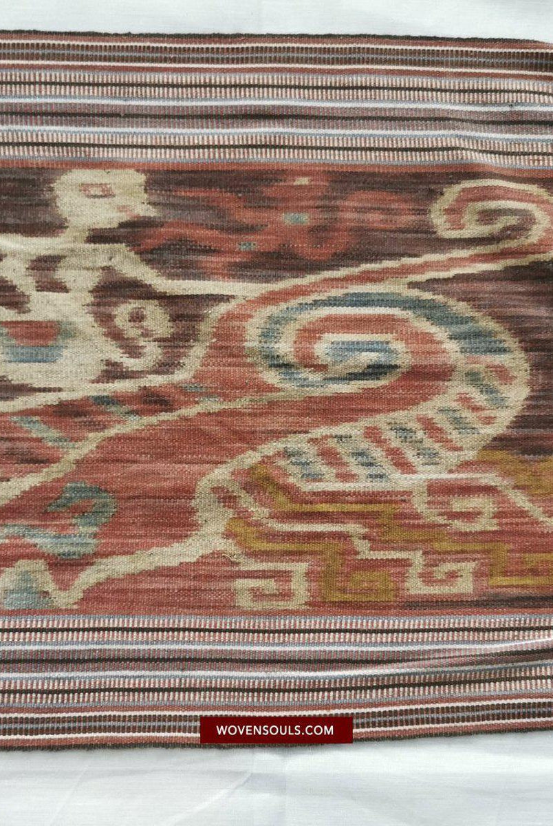 1407 Alte figurative Kette Ikat – erzählendes indonesisches Textil-WOVENSOULS-Antike-Vintage-Textilien-Kunst-Dekor
