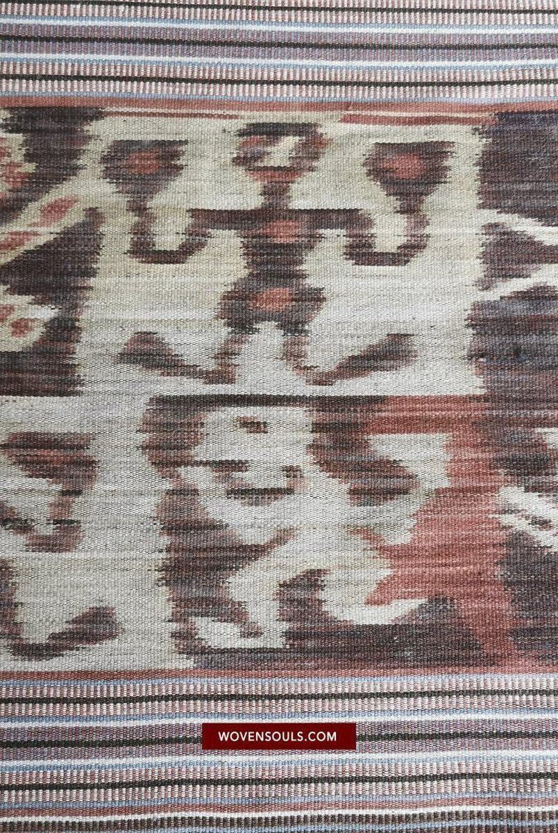 1407 Alte figurative Kette Ikat – erzählendes indonesisches Textil-WOVENSOULS-Antike-Vintage-Textilien-Kunst-Dekor