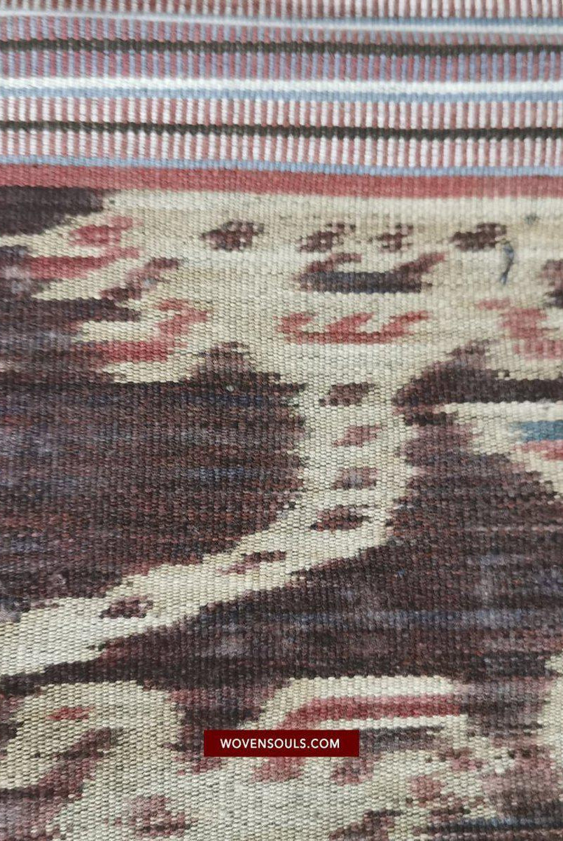 1407 Alte figurative Kette Ikat – erzählendes indonesisches Textil-WOVENSOULS-Antike-Vintage-Textilien-Kunst-Dekor