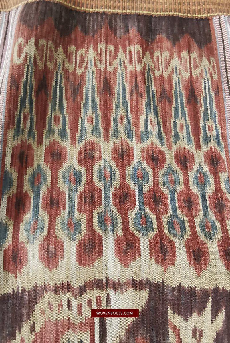 1407 Alte figurative Kette Ikat – erzählendes indonesisches Textil-WOVENSOULS-Antike-Vintage-Textilien-Kunst-Dekor