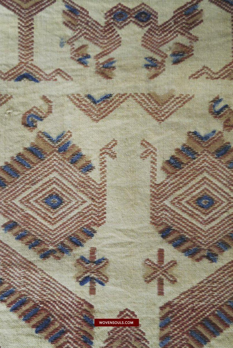 1411 Hervorragende alte Sumba-Zeremonienweberei Lau Pahikung - gewebt + bemalt-WOVENSOULS-Antike-Vintage-Textilien-Kunst-Dekor